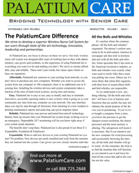 PalatiumCare Newsletter Volume 1 Issue 1